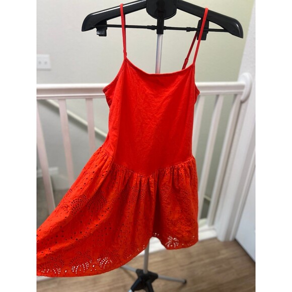 Never Fully Dressed - 100% Cotton Red Dress Size 8 - Picture 1 of 9